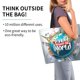 thumbnail image 2 of Balery Travel Around The World Bolsa Tote Estilo Estético con Cremalleras, Bolsa de Hombro, Bolsa de Compras Grande y Plegable, 2 of 8