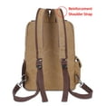 thumbnail image 6 of Mygreen Convertible Sling Canvas Cross Body 13-inch Laptop Messenger Bag Shoulder Backpack Black with Zipper Shoulder Strap, 6 of 8