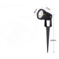 thumbnail image 4 of Projecteur LED Extérieur 5W, Éclairage Extérieur LED Blanc Chaud Lampe de Jardin pour Chemin, Allée, Arbres, Plantes, Terrasse et Patio, 4 of 5