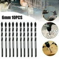 thumbnail image 4 of 6mm Tungsten Carbide Drill Set Ceramic Tile Concrete Brick Glass Multifunctional Triangular Drill Ceramic Tile Drill Drilling, 4 of 6