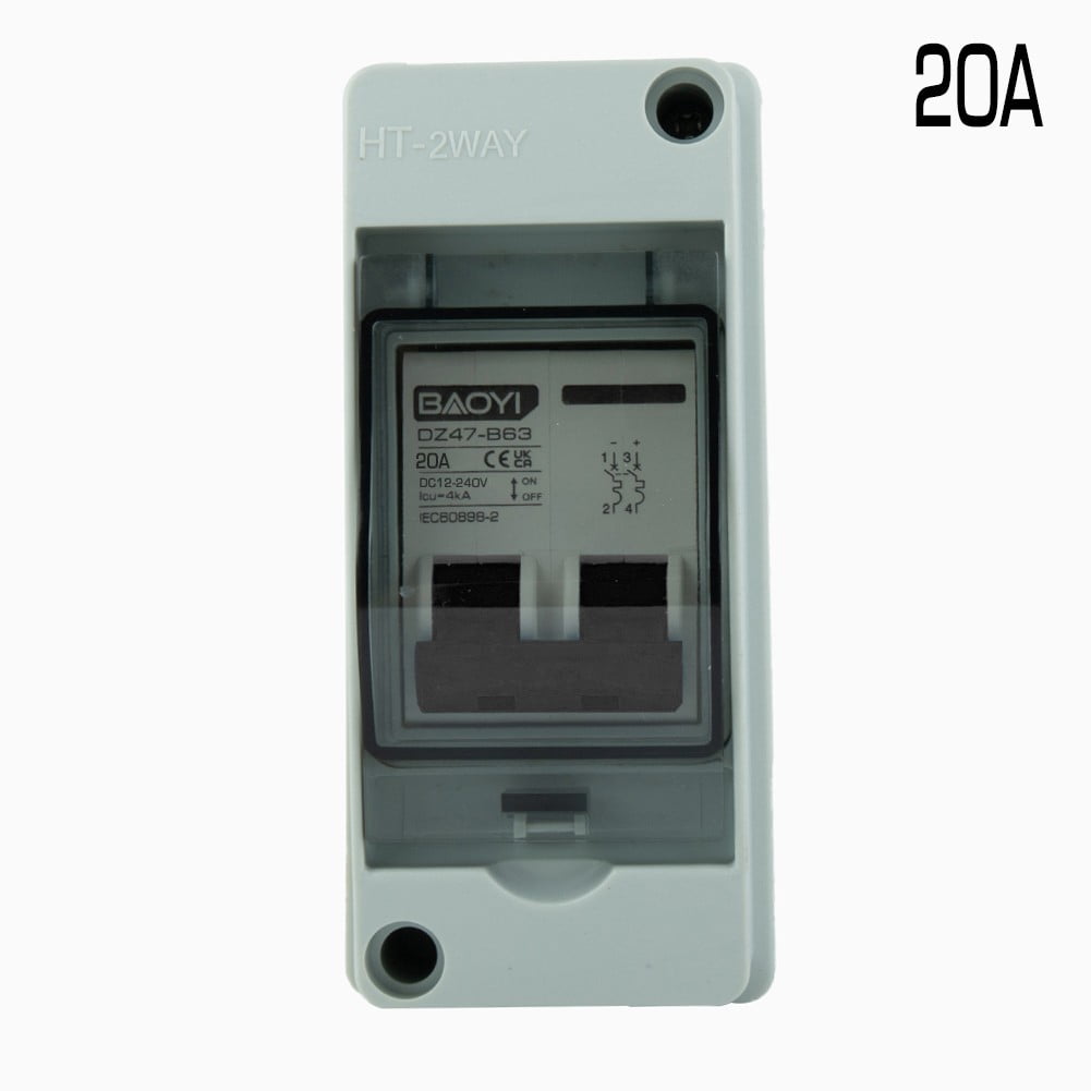 Solar photovoltaic cell combiner box DC circuit breaker switch with