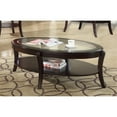 thumbnail image 2 of Bowery Hill Glass Top Coffee Table in Espresso, 2 of 2