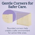 thumbnail image 3 of Foundations SafeSwing Changing Table, Built-In Storage, Soft-Close Hinges, Natural, 3 of 7