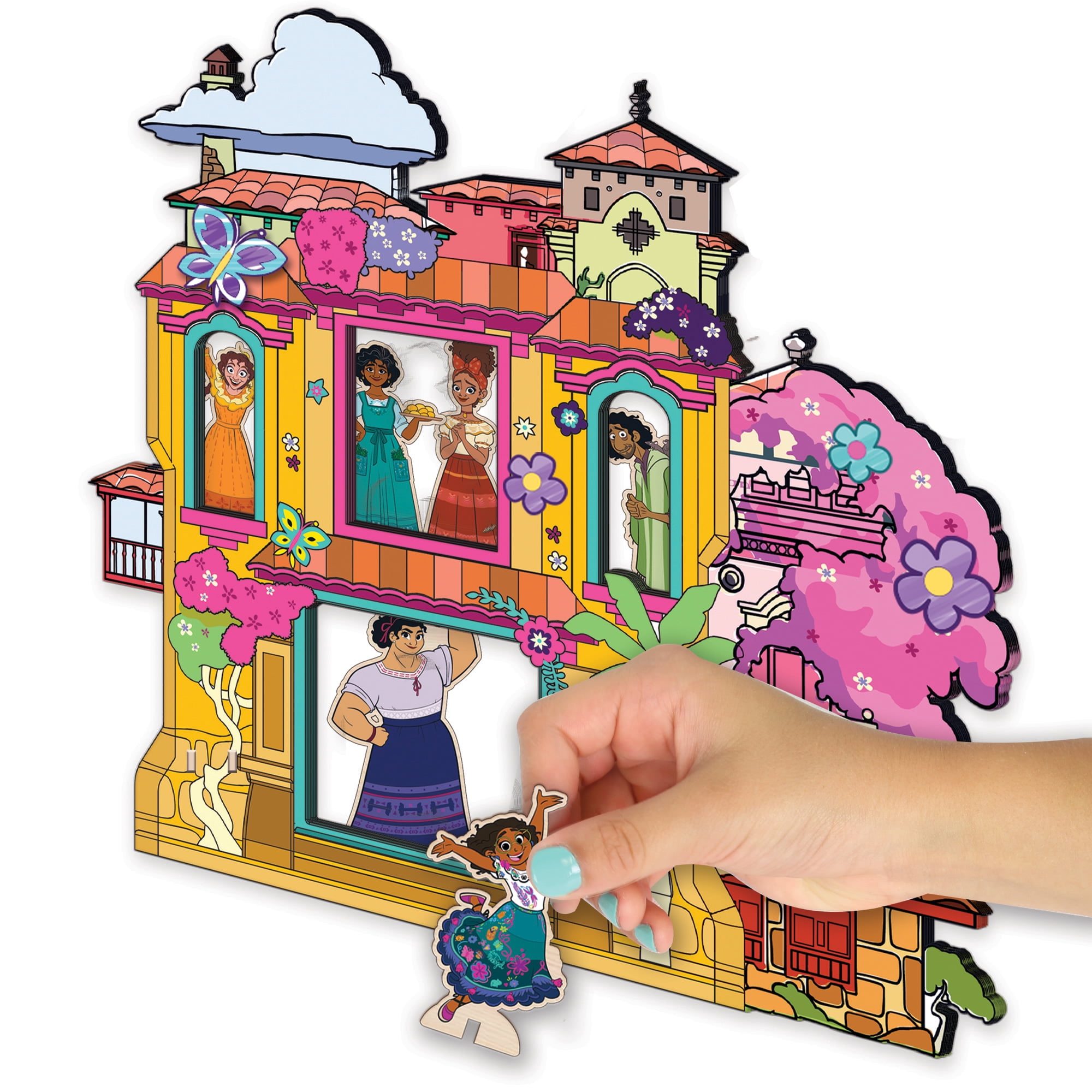 Disney's Encanto: Wood Casita Activity Set - Building & Decorating Set, Ages 3+
