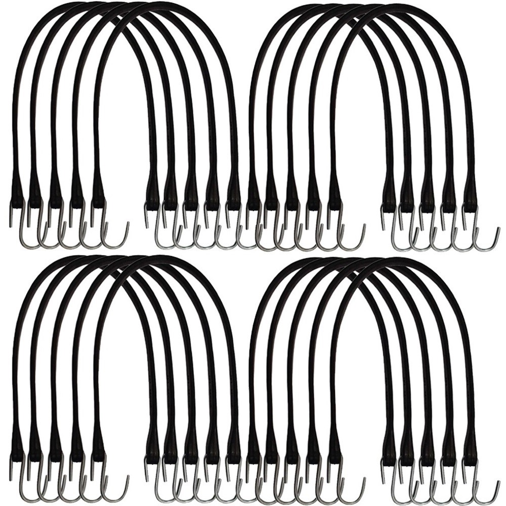 Set of Twenty (20) Natural Rubber 21" Bungee Tiedown Tire Chain Truck