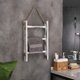thumbnail image 5 of 2X Escalera de Toalla para Colgar En La Pared Escalera Rústica de Madera Blanqueada para Encimera Decoración de Granja Toallero con Cuerda Ajustable, 5 of 5