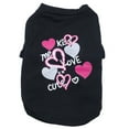 thumbnail image 2 of Visland Pet Sweatshirt O Neck Casual Super Soft Pink Heart Print Dog Puppy Vest Pet Supplies, 2 of 8