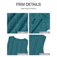 thumbnail image 4 of Shine Up Knit Tank Tops for Women Beach Vacation Clothes Summer Casual Crochet Tops Vest, 4 of 5