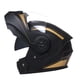thumbnail image 2 of Casco de motocicleta Zulema con visera negro dorado L claro, 2 of 8