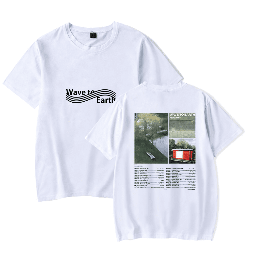 Wave to Earth Merch Cat 0.03 World Tour T-shirt Fashion Band