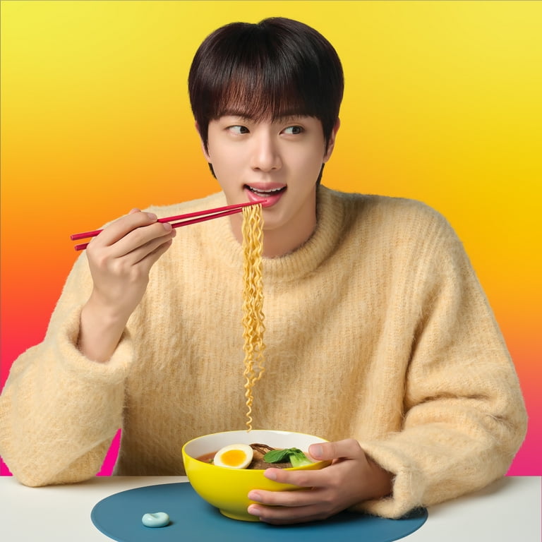 5セットコンプRUNSEOKJIN in JAPAN INSTANT PHOTO OTOKI Jin Ramen Spicy Noodle Soup, Beef Bone Broth, 4.23oz x 18