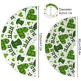 thumbnail image 3 of Coolnut St. Patricks Christmas Tree Skirt Home Decoration Large Round Christmas Tree Skirt for Holiday Party Home Christmas Day Ornaments,35.4", 3 of 6