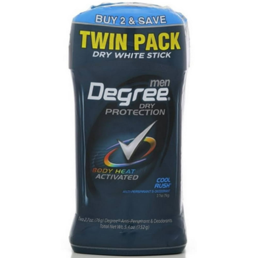 Degree Men AntiPerspirant Deodorant Invisible Stick Cool Rush, Twin