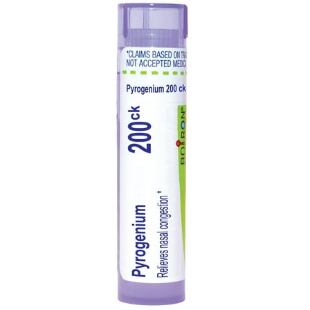 Boiron Pyrogenium 200CK, Homeopathic Medicine for Nasal Congestion, 80 Pellets