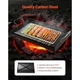 thumbnail image 5 of Heavy Duty Carbon Steel Flat Top Griddle 24x16 - Universal BBQ Grill Pan for Outdoor Use, 5 of 11