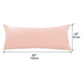 thumbnail image 4 of PiccoCasa Body Pillowcase 300 Thread Count Egyptian Cotton Pillowcase King Coral Pink, 4 of 8