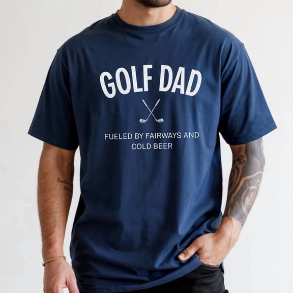 Golf Dad Shirt, Father's Day Golf Gift for Dad, Best Dad by Par Golf Tee, Funny Golfer T-Shirt