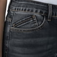 thumbnail image 5 of SAFUNY Women's High Waist Cuffed Hem Denim Shorts Pocketed Casual Bottoms Black L, 5 of 9