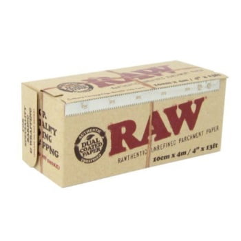 White Parchment - raw unrefined parchment paper roll 100mm x 4m