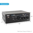 thumbnail image 4 of PYLE PTA22BT - Bluetooth Mini Blue Series Audio Amplifier - Compact Desktop Stereo Amplifier Receiver with USB Charge Port, Pager & Mixer Karaoke Mode, Mic Input (40 Watt x 2), 4 of 4