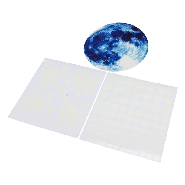 Glow Wall Stickers Decals, Moon Star Dot Beautiful Thick Decoration Luminous DIY Combination Glow In The Dark Wall Stickers Waterproof For Bedroom ANGGREK Otros
