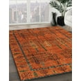 thumbnail image 2 of Ahgly Company Indoor Square Abstract Red Fox Red Area Rugs, 4' Square, 2 of 6