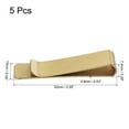 thumbnail image 2 of Clip de acero inoxidable Delgado 52mm Unique Bargains Dorado Paquete de 5, 2 of 5