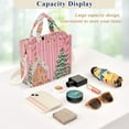 thumbnail image 5 of FORMRS Womens Corduroy Tote Bag Crossbody Shoulder Handbag with Pocket, Brown Gingerbread House, 5 of 7