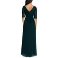 thumbnail image 2 of B&A by Betsy and Adam Womens Lace V-Neck Evening Dress, 2 of 2