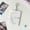 White Pink, variant on Acrylic Bow Card Holder Gift for Girl 3-inch Photo Mini Card Organiser Keyring Card Holder Keychain Card Case