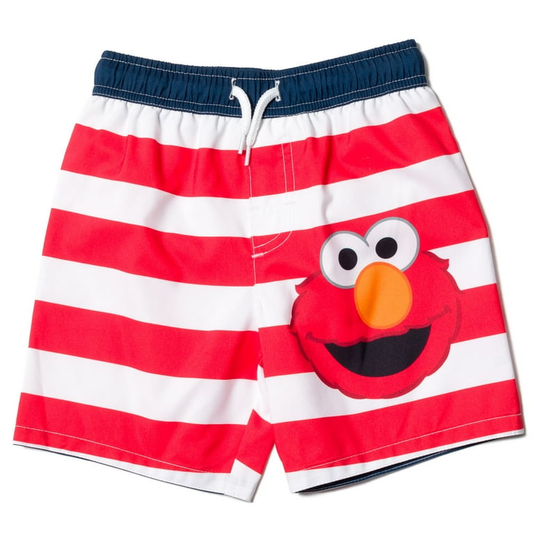 Sesame Street Elmo Infant Baby Boys Rash Guard and Swim Trunks Outfit Set Infant to Toddler Walmart