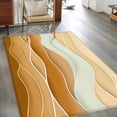 thumbnail image 3 of Yellow Brown Area Rug 3x5 Washable Rug Non Slip Gradient Wave Stripes Modern Geometric Large Area Rug Indoor Floor Carpet for Entryway Bedroom Kitchen Living Room Home Office Dining Room Nursery, 3 of 8