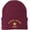 Maroon, variant on Veteran Retired Army Embroidered Beanie - Veterans Day & Army Retirement Gift for Men & Women - 100% Acrylic Knit Cuffed Cap (Black)