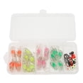 thumbnail image 3 of Kit de Señuelos de Pesca, cebos de silicona, TPE, cola en T suave con anzuelos de pesca, caja de transporte transparente para agua dulce y salada YUNYI BRAND  Deportes, 3 of 8