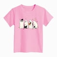thumbnail image 4 of KPOPLK Kids Girl Halloween T Shirt Cute Ghost and Cat Graphic Short Sleeve Crew Neck Tee Top Size 11-12 Years,Pink, 4 of 4