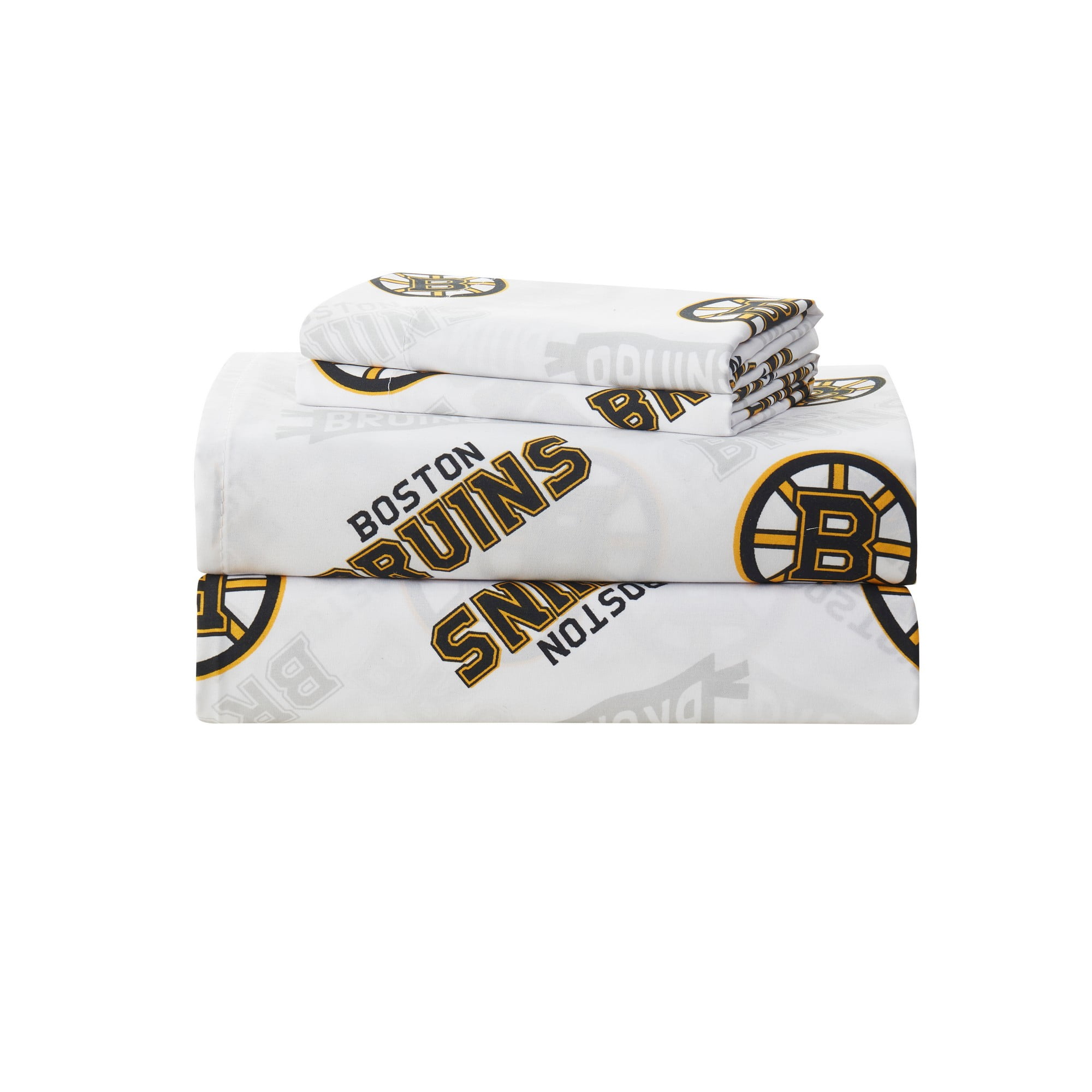 NHL Officially Licensed Boston Bruins Microfiber Bed Sheet Set - Full