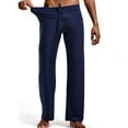 thumbnail image 3 of Modal Pajama Pants for Men Soft Drawstring Elastic Mid Waist Straight Wide Leg Sleepwear Trousers Casual Solid Lightweight Stretchy Athletic Yoga Pant, 3 of 3