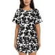 thumbnail image 1 of Fotbe Panda Conjunto de Pijama Estampado para Mujer, 2 Piezas, Ropa de Dormir con Camiseta de Manga Corta y Shorts Suaves-Medium, 1 of 6