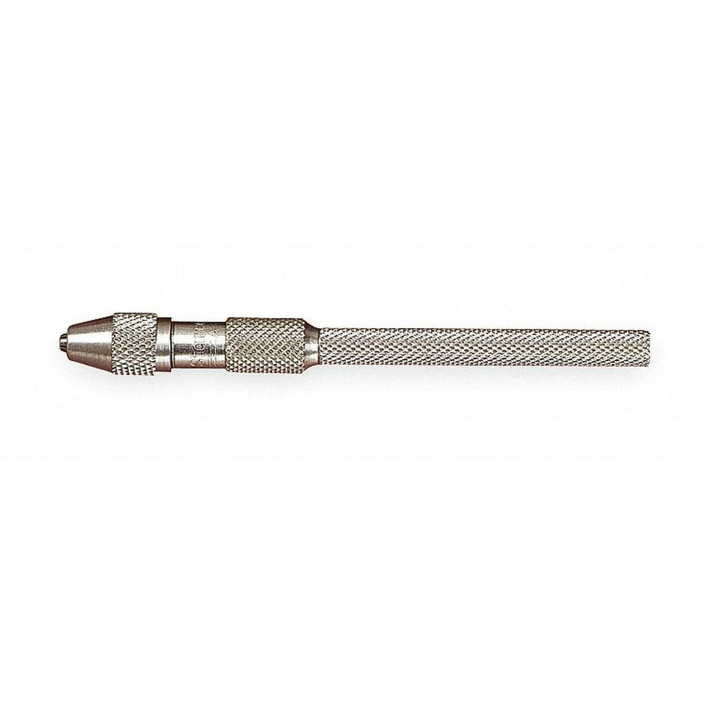 Round, Knurled Steel Pin Vise, 0 to 0.040 Range (In.)