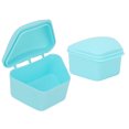 thumbnail image 4 of Estuche Protector Bucal, Mantenga Limpio El Exquisito Diseño De Bloqueo De Plástico De La Caja Para Dentaduras Postizas Para Oficina, 4 of 7