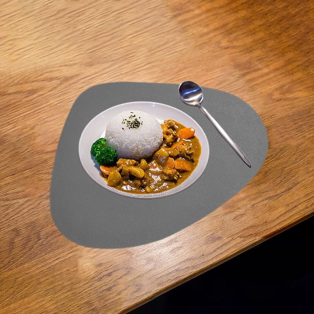 Fiudx Artículos en oferta con ofertas flash Camino de mesa moderno y hermoso, manteles individuales de cuero de doble cara, estilo occidental, tapetes aislantes del calor para el hogar