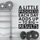 thumbnail image 2 of Adhesivo de pared con cita motivacional «Un poco de progreso cada día», 2 of 3