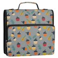 thumbnail image 5 of FORMRS Zipper Binder with Shoulder Strap 2-inch Ring 500 Sheet Capacity File Bag, Cute Acorns Pattern, 5 of 5