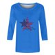 thumbnail image 4 of Camisetas de Manga Corta para las Mujeres Día de la Independencia Impreso Suelto Cuello Redondo Tee, Casual Y Blusas Festivas para las Mujeres Casual, 4 of 4