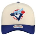 thumbnail image 2 of Men's Mitchell & Ness  Cream Toronto Blue Jays Coop Stretch-Snapback Hat, 2 of 4