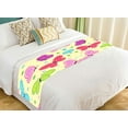 thumbnail image 1 of Corredor de cama ABPHQTO de flores de mariposa Ropa de cama Bufanda Decoración de cama 50x241 cm, 1 of 1