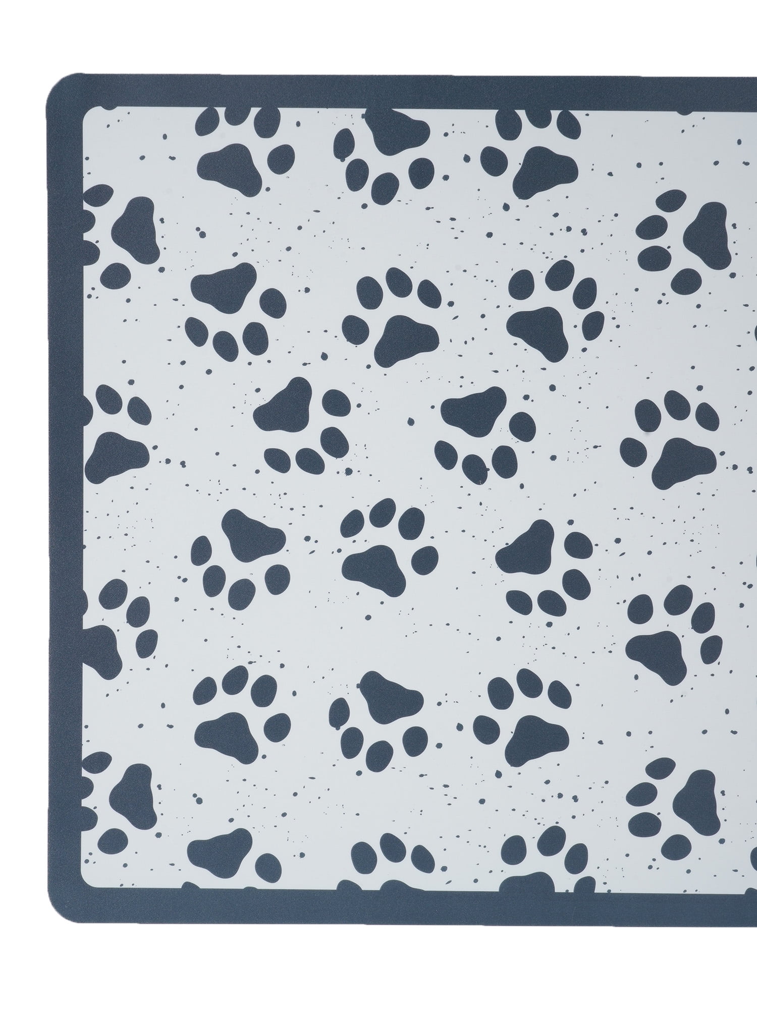 Vibrant Life Paw Print Vinyl Dog Food Placemat