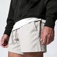 thumbnail image 7 of LpwkSSA Men's Athletic Performance Shorts Casual Sports Running Moisture Wicking Lightweight Gym For Summer Everyday Wear Fashion Beige XL, 7 of 7