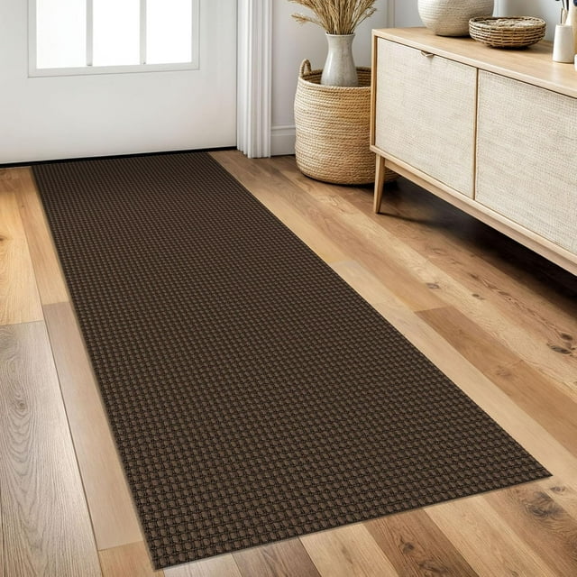Braided Area Rug x Ft Washable Rugs for Entryway Throw Rugs Rubber Backed Boho Door Mat Indoor Entrance Cotton Kitchen Rugs Woven Front Door Rug for Foyer Living Room Tan/