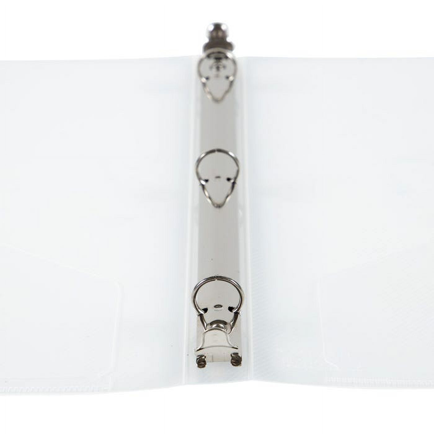 JAM Paper & Envelope Plastic Binder, 11.5 x 10.25 x 1/2 in, Clear, 1 Pack
